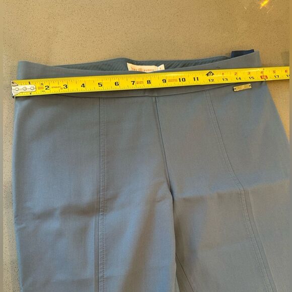 Tory Burch Women's Blue Slit Hem Cotton Blend Pants size 4 - Picture 15 of 15